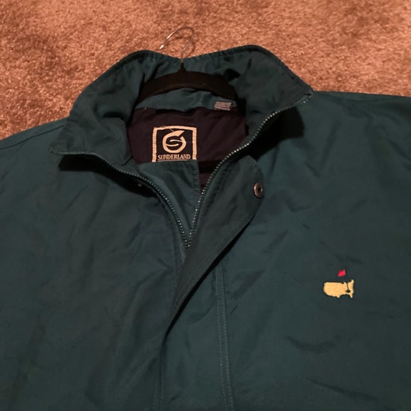 Sunderland Of Scotland Lrg Pullover Windbreaker Short Sleeve Masters Golf Jacket - Picture 2 of 5